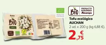Oferta de Auchan - Tofu Ecológico por 2,75€ en Alcampo