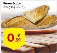 Oferta de Barra Rustica por 0,59€ en Alcampo