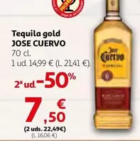 Oferta de Jose Cuervo - Tequila Gold por 14,99€ en Alcampo