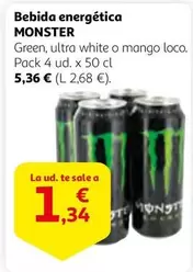 Oferta de Monster - Bebida Energetica por 1,34€ en Alcampo