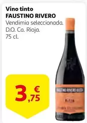 Oferta de Faustino Rivero - Vino Tinto por 3,75€ en Alcampo