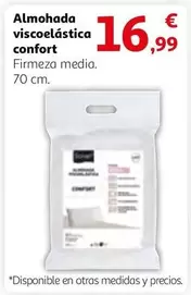 Oferta de Confort - Almohada Viscoelástica por 16,99€ en Alcampo