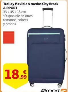 Oferta de City - Trolley Flexible 4 Ruedas  Break por 18,99€ en Alcampo