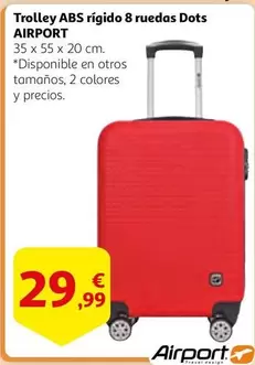Oferta de ABS - Trolley Abs Rigido 8 Ruedas Dots por 29,99€ en Alcampo