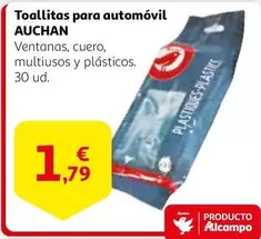 Oferta de Auchan - Toallitas Para Automovil por 1,79€ en Alcampo