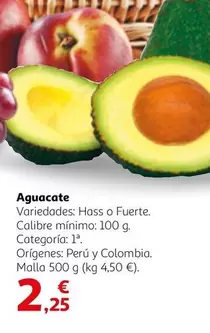 Oferta de Aguacate por 2,25€ en Alcampo