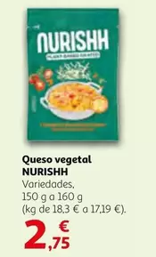 Oferta de Nurishh - Queso Vegetal por 2,75€ en Alcampo