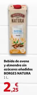 Oferta de Borges - Bebida De Avena Y Almendra Sin Azucares Anadidos por 2,25€ en Alcampo
