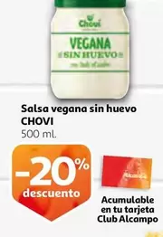 Oferta de Chovi - Salsa Vegana Sin Huevo en Alcampo