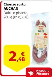 Oferta de Auchan - Chorizo Sarta por 2,48€ en Alcampo