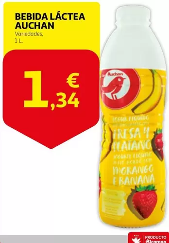 Oferta de Auchan - Bebida Lactea por 1,34€ en Alcampo