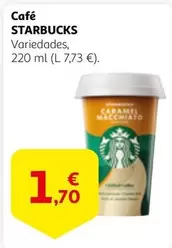 Oferta de Starbucks - Café por 1,7€ en Alcampo