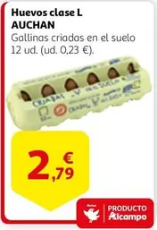 Oferta de Auchan - Huevos Clase L por 2,79€ en Alcampo