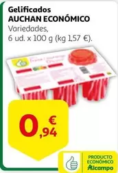 Oferta de Auchan -  Económico Gelificados por 0,94€ en Alcampo
