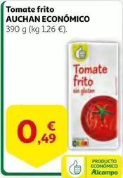 Oferta de Auchan - Tomate Frito por 0,49€ en Alcampo