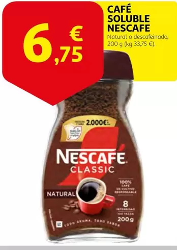 Oferta de Nescafé - Café Soluble por 6,75€ en Alcampo