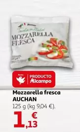 Oferta de Auchan - Mozzarella Fresca por 1,13€ en Alcampo