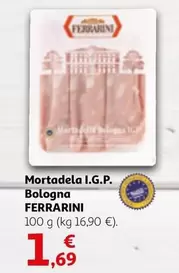 Oferta de Ferrarini - Mortadela I.G.P. Bologna por 1,69€ en Alcampo