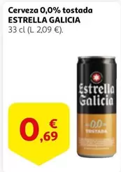 Oferta de Estrella Galicia - Cerveza 0.0% Tostada por 0,69€ en Alcampo