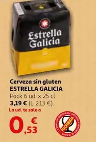 Oferta de Estrella Galicia - Cerveza Sin Gluten por 3,19€ en Alcampo
