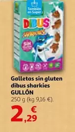 Oferta de Gullón - Galletas Sin Gluten Dibus Sharkies por 2,29€ en Alcampo