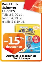 Oferta de Huggies - Pañal Little Swimmers en Alcampo