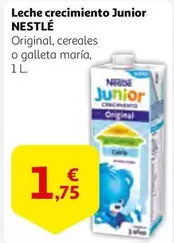Oferta de Nestlé - Leche Crecimiento Junior por 1,75€ en Alcampo