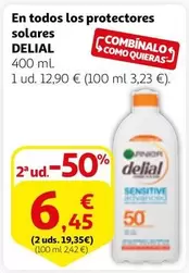 Oferta de Delial - En Todos Los Protectores Solares por 12,9€ en Alcampo