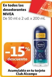 Oferta de Nivea - En Todos Los Desodorantes en Alcampo