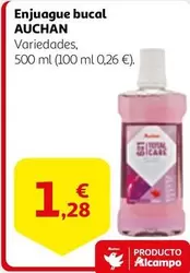 Oferta de Auchan - Enjuague Bucal por 1,28€ en Alcampo