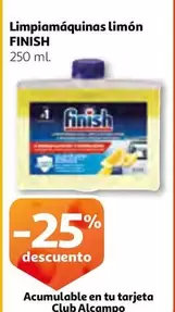 Oferta de Finish - Limpiamaquinas Limon en Alcampo