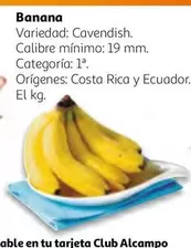 Oferta de Costa - Banana en Alcampo
