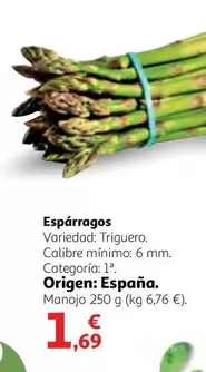 Oferta de Origen - Esparragos por 1,69€ en Alcampo