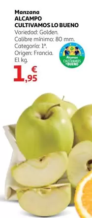Oferta de Alcampo - Manzana Cultivamos Lo Bueno por 1,95€ en Alcampo