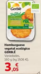 Oferta de Gerblé - Hamburguesa Vegetal Ecologica por 3,05€ en Alcampo