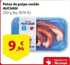 Oferta de Auchan - Patas De Pulpo Cocido por 9,94€ en Alcampo
