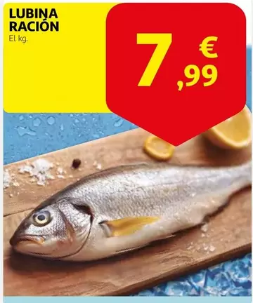 Oferta de Lubina Ración por 7,99€ en Alcampo