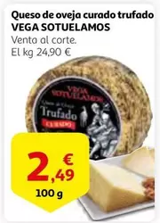 Oferta de Vega Sotuelamos - Queso De Oveja Curado Trufado por 2,49€ en Alcampo