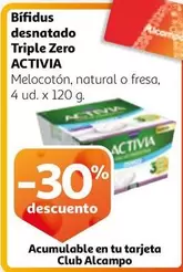 Oferta de Activia - Bifidus Desnatado Triple Zero en Alcampo