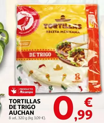 Oferta de Auchan - Tortillas De Trigo por 0,99€ en Alcampo