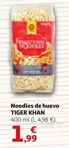 Oferta de Tiger khan - Noodles De Huevo por 1,99€ en Alcampo