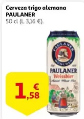 Oferta de Paulaner - Cerveza Trigo Alemana por 1,58€ en Alcampo