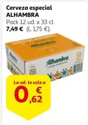 Oferta de Alhambra - Cerveza Especial por 0,62€ en Alcampo