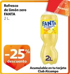 Oferta de Fanta - Refresco De Limon Zero en Alcampo