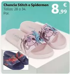 Oferta de Stitch - Chancla Stitch O Spiderman por 8,99€ en Alcampo