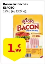 Oferta de Elpozo - Bacon En Lonchas por 1,99€ en Alcampo
