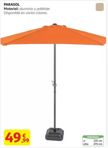 Oferta de Parasol por 49,99€ en Alcampo