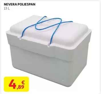 Oferta de Nevera Poliespan por 4,89€ en Alcampo