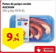 Oferta de Auchan - Patas De Pulpo Cocido por 9,94€ en Alcampo