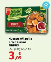 Oferta de Findus - Nuggets 0% Pollo Green Cuisine por 3,09€ en Alcampo